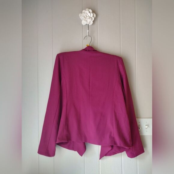 Relativity Magenta Draped Open Front Jacket | Women’s Size Large | NWT - Picture 3 of 7
